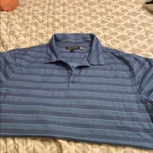 Blue striped Banana Republic polo 🌸3 for $15